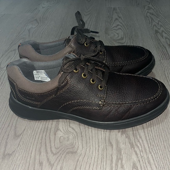Clark’s Collection Men's Brown Leather Shoes, Size 10W - Picture 5 of 9